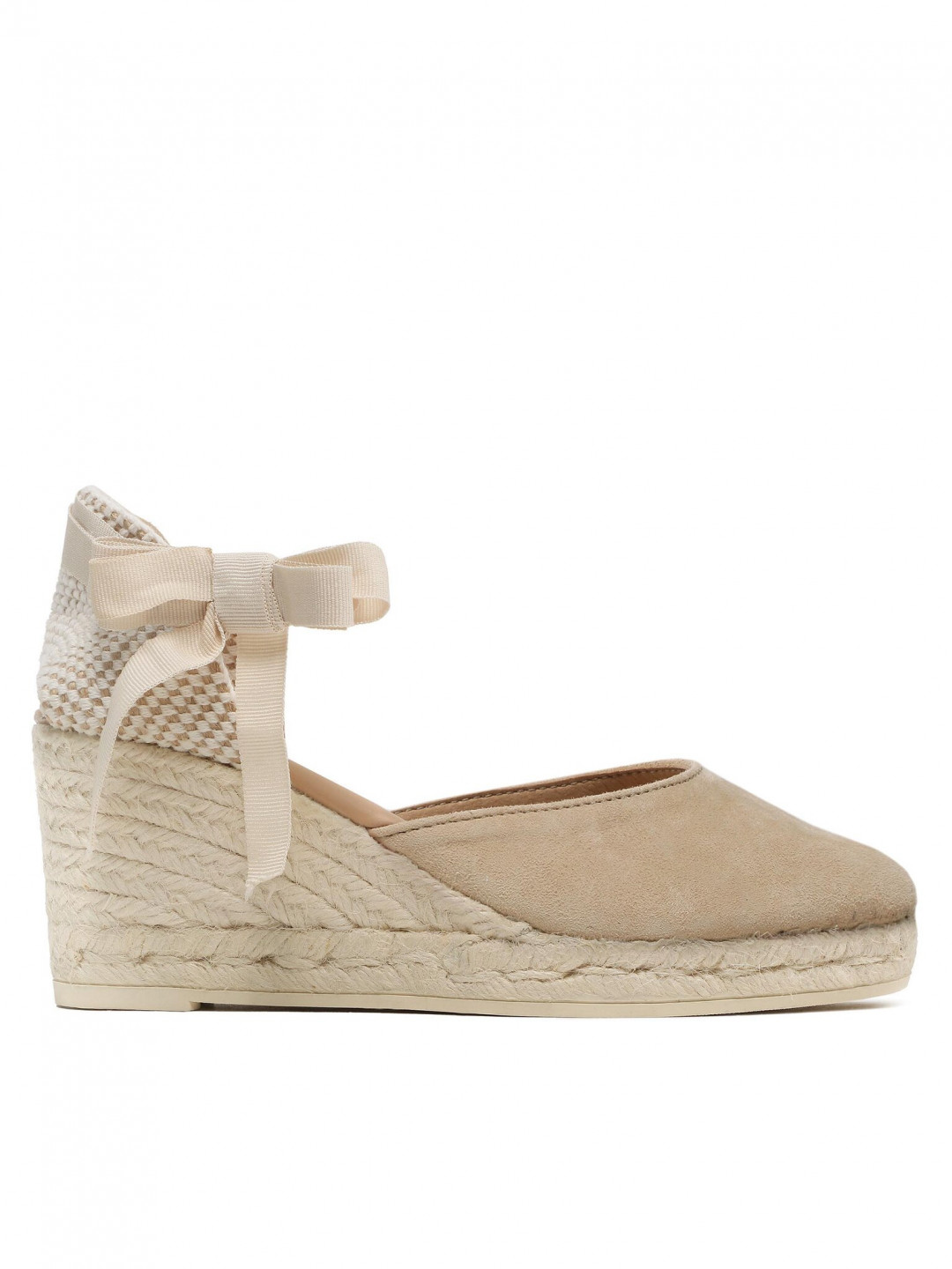 Manebi Espadrilky Low Wedge Espadrilles M 1 1 WL Béžová